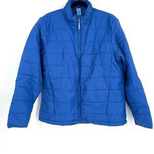 Duluth Trading Co Puffer Style Blue Coat Jacket women’s medium nylon